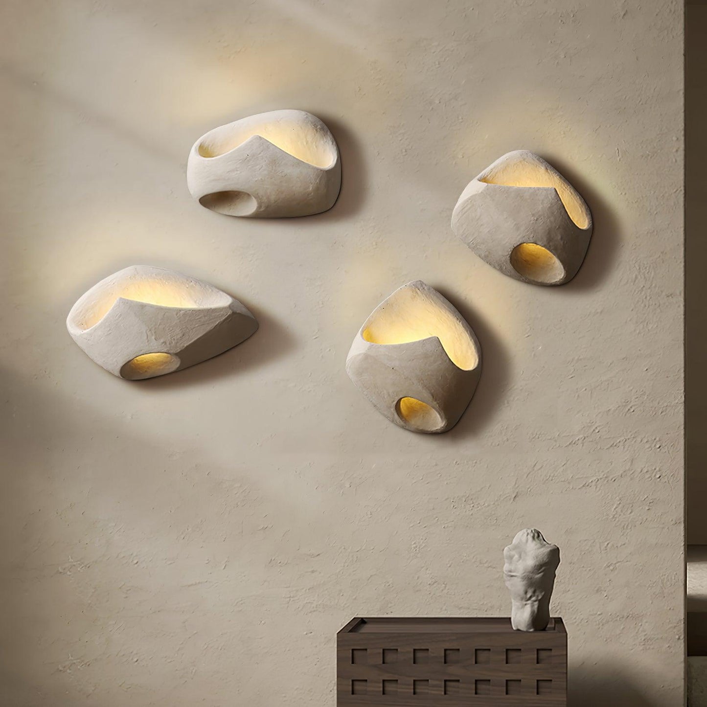 Cement Hollow Wall Light