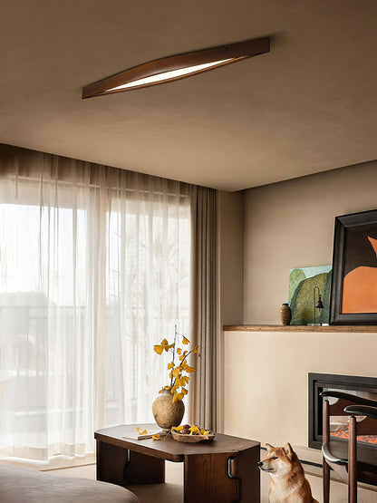 Horizon Linear Wood Ceiling Lamp