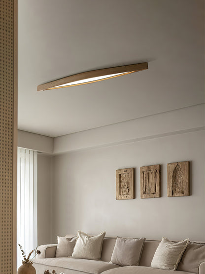 Horizon Linear Wood Ceiling Lamp