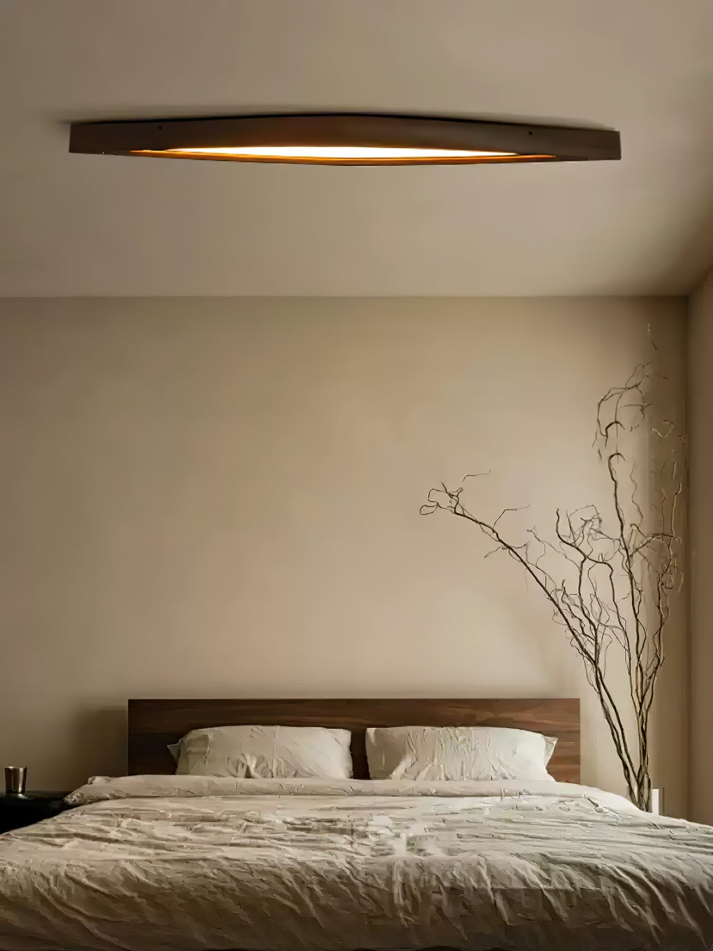 Horizon Linear Wood Ceiling Lamp