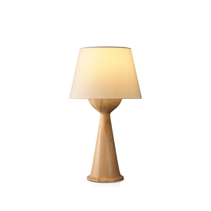 Hourglass Wood Table Lamp