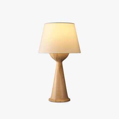 Hourglass Wood Table Lamp