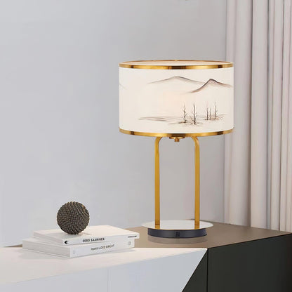 Landscape Painting Table Lamp