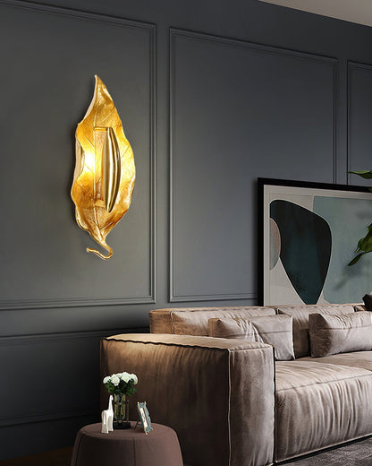 Leaf Brass Wall Lamp