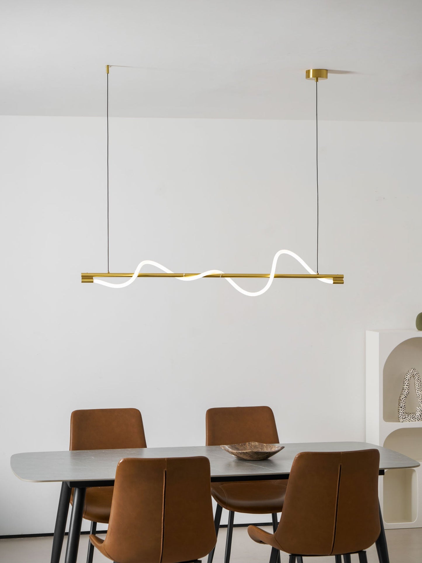 Linear Curve Island Pendant Lamp