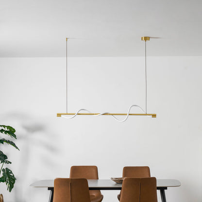 Linear Curve Island Pendant Lamp