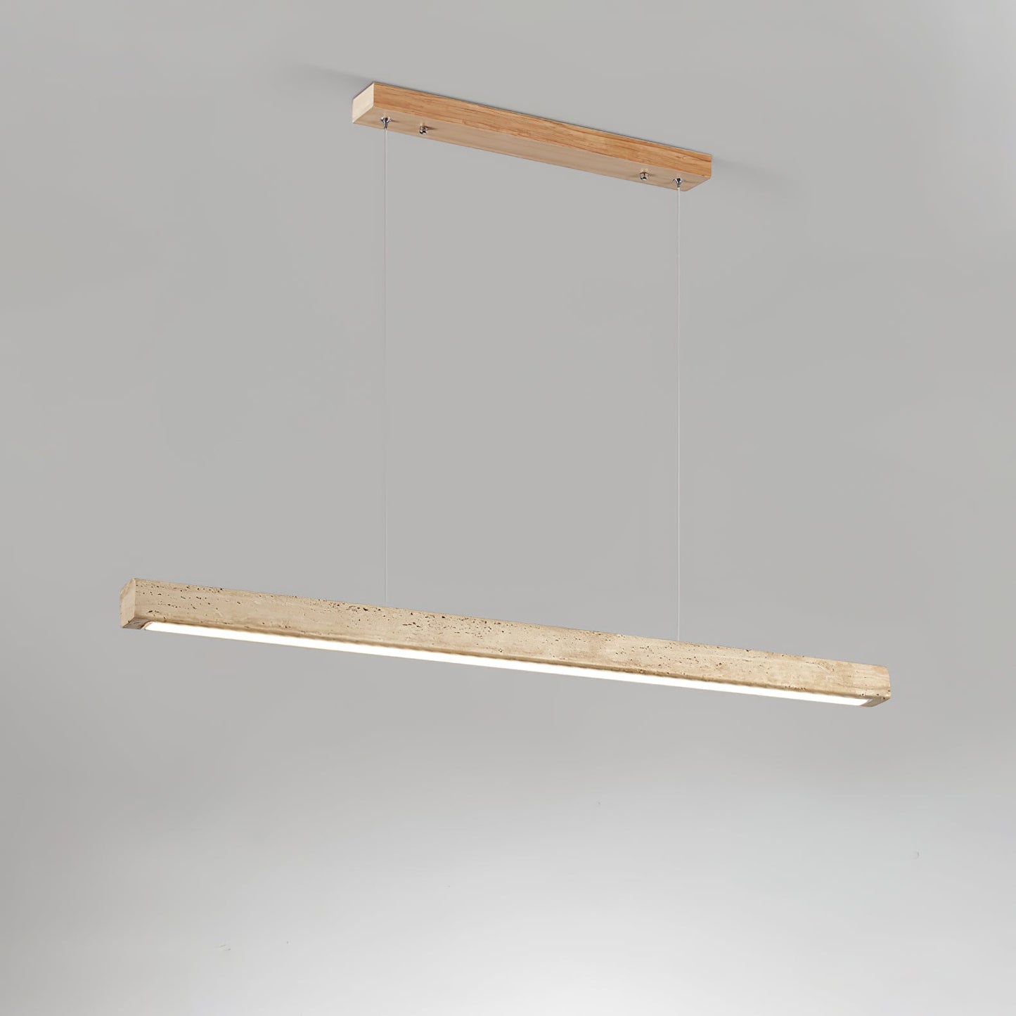 Linear Travertine Pendant Lamp
