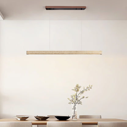 Linear Travertine Pendant Lamp
