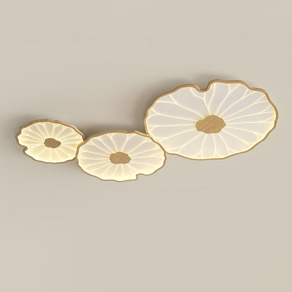 Lotusblatt-Deckenlampe aus Acryl