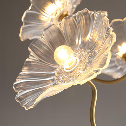 Lotus Leaf Glass Chandelier