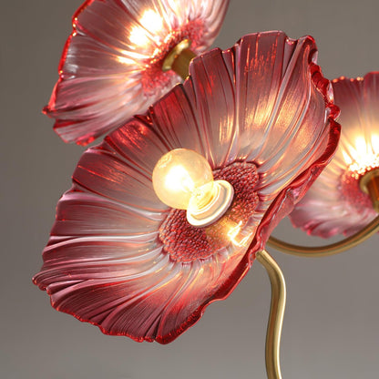 Lotus Leaf Glass Chandelier