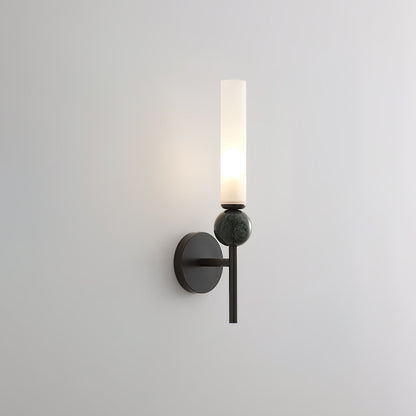 Vertikale Wandlampe aus Marmor