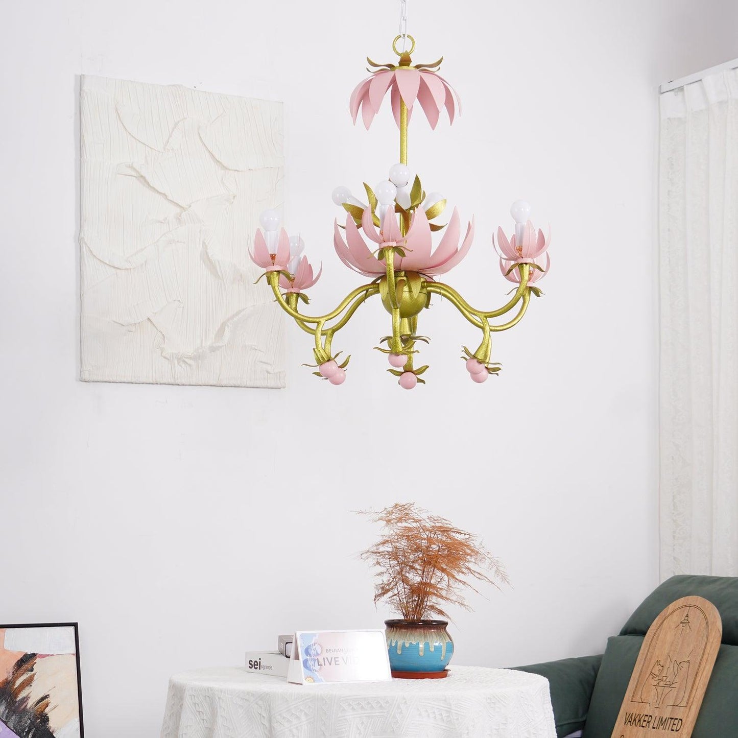 Mardi Gras Blossom Chandelier