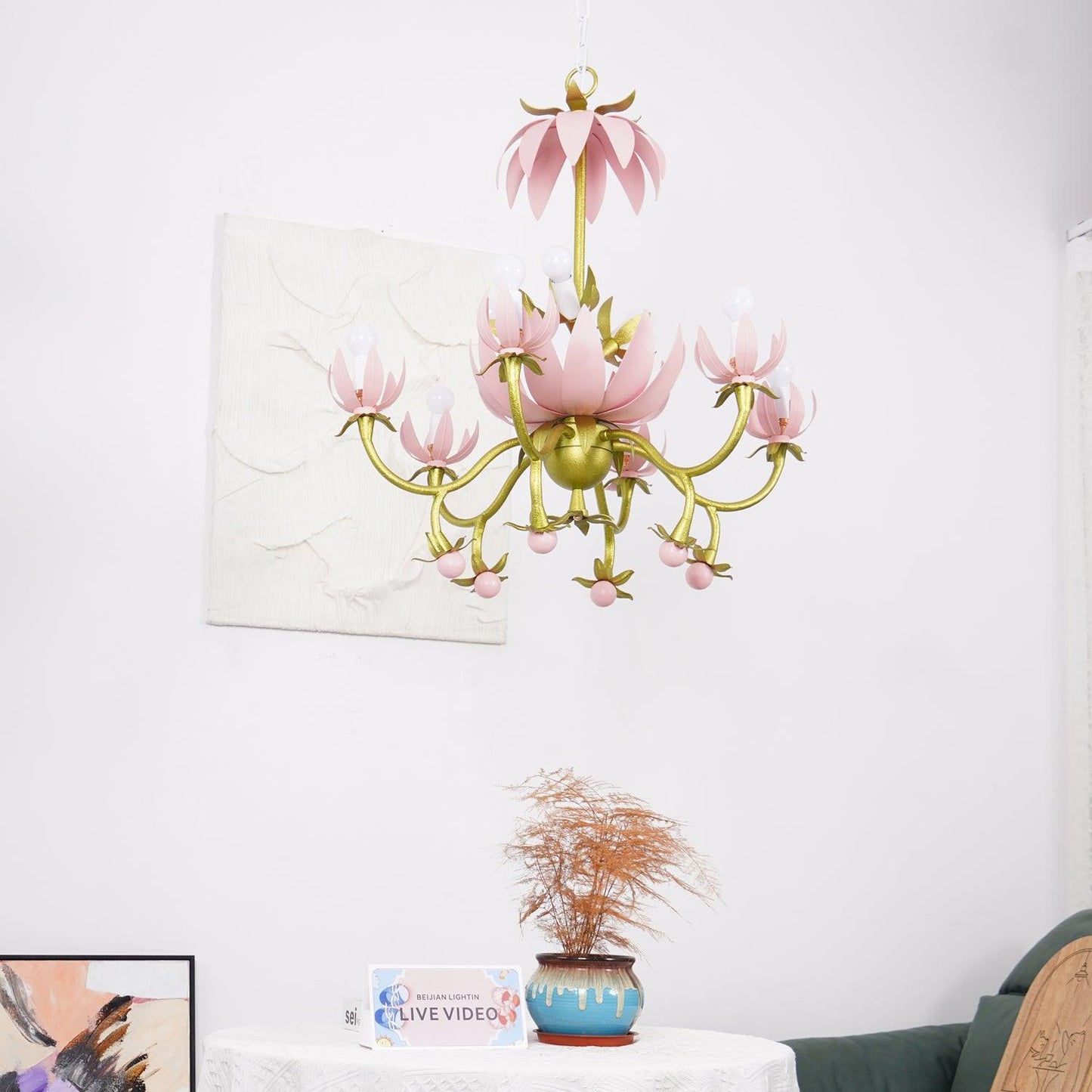 Mardi Gras Blossom Chandelier