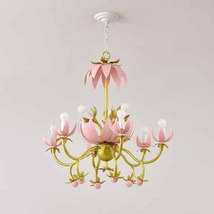 Mardi Gras Blossom Chandelier