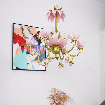 Mardi Gras Blossom Chandelier