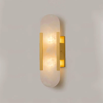 Melange Elongated Alabaster Wall Lamp