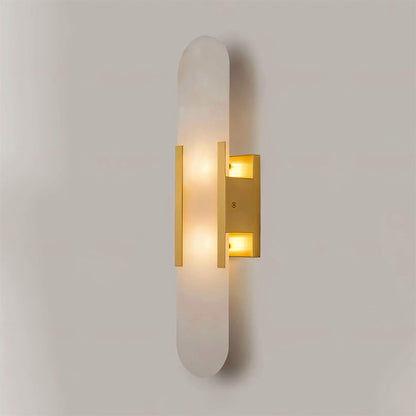 Melange Elongated Alabaster Wall Lamp