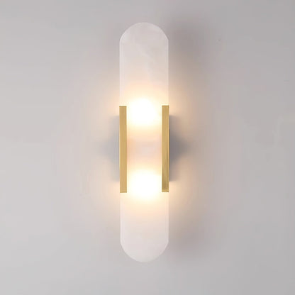 Melange Elongated Alabaster Wall Lamp