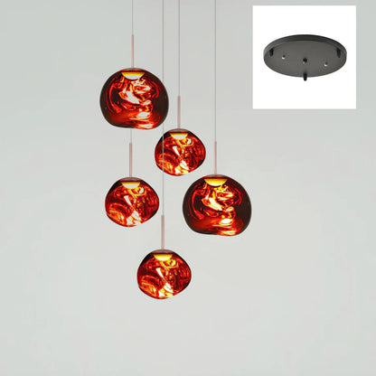 Multi Lava Round Pendant Lamp