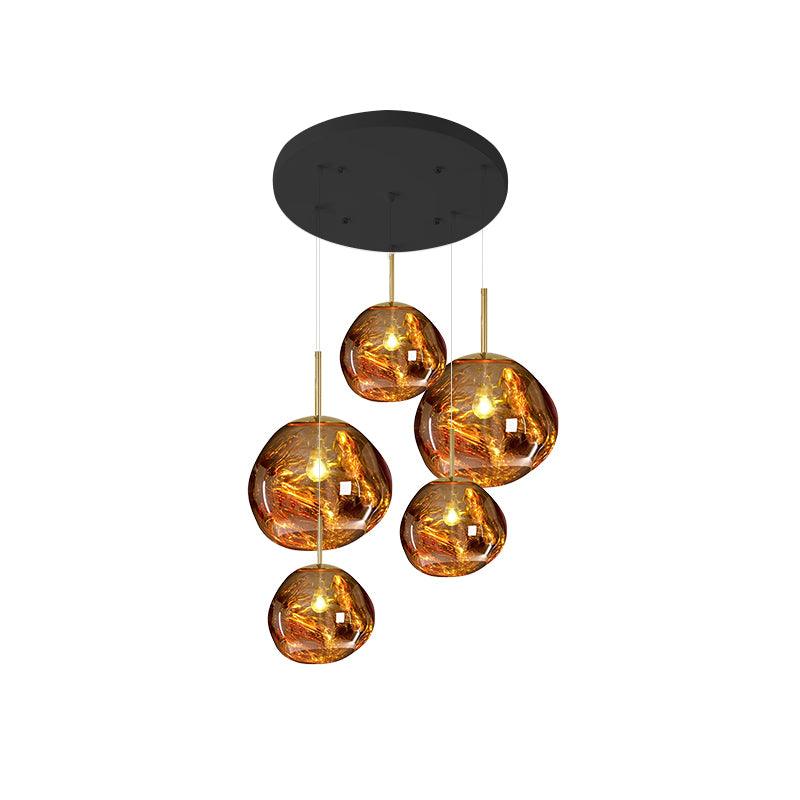 Multi Lava Round Pendant Lamp