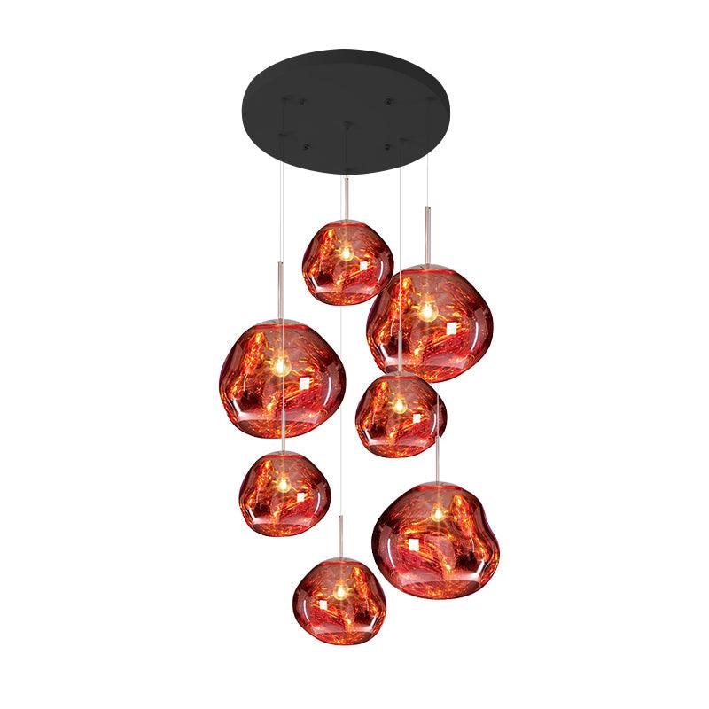 Multi Lava Round Pendant Lamp