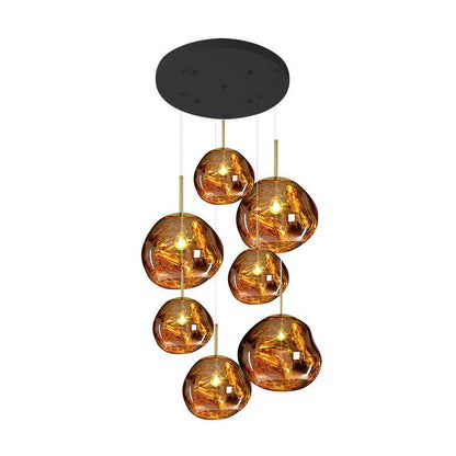 Multi Lava Round Pendant Lamp