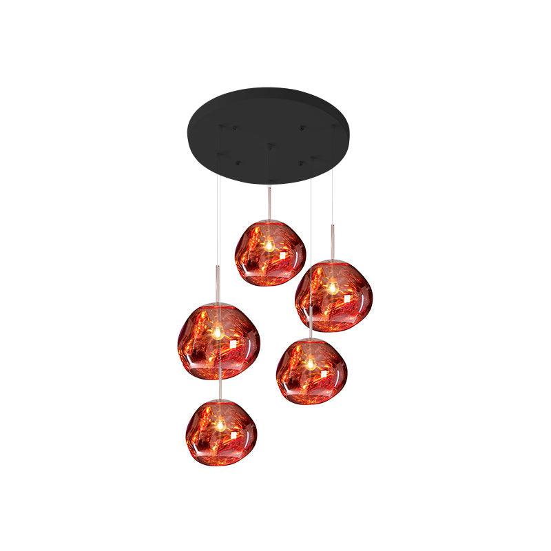 Multi Lava Round Pendant Lamp