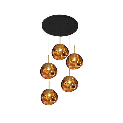 Multi Lava Round Pendant Lamp