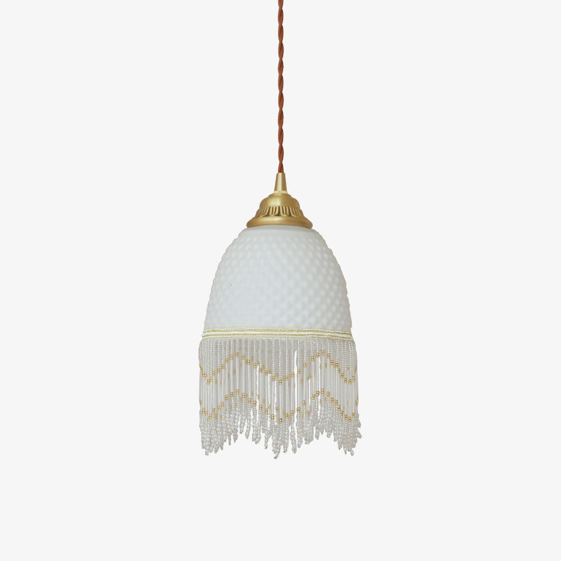 Mesh Tassel Glass Pendant Light