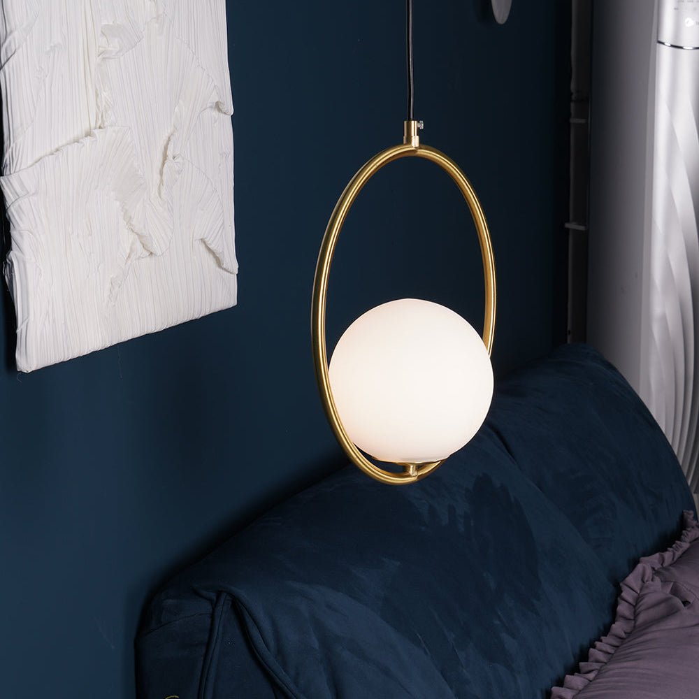 Mila Brass Pendant Swag Light