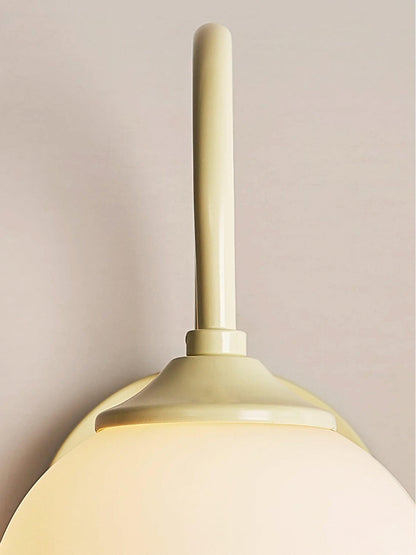 Milk White Floral Wall Lamp