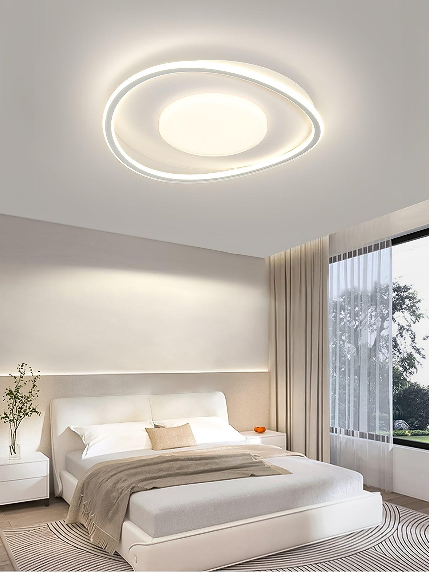 مصباح سقف LED بتصميم هندسي بسيط