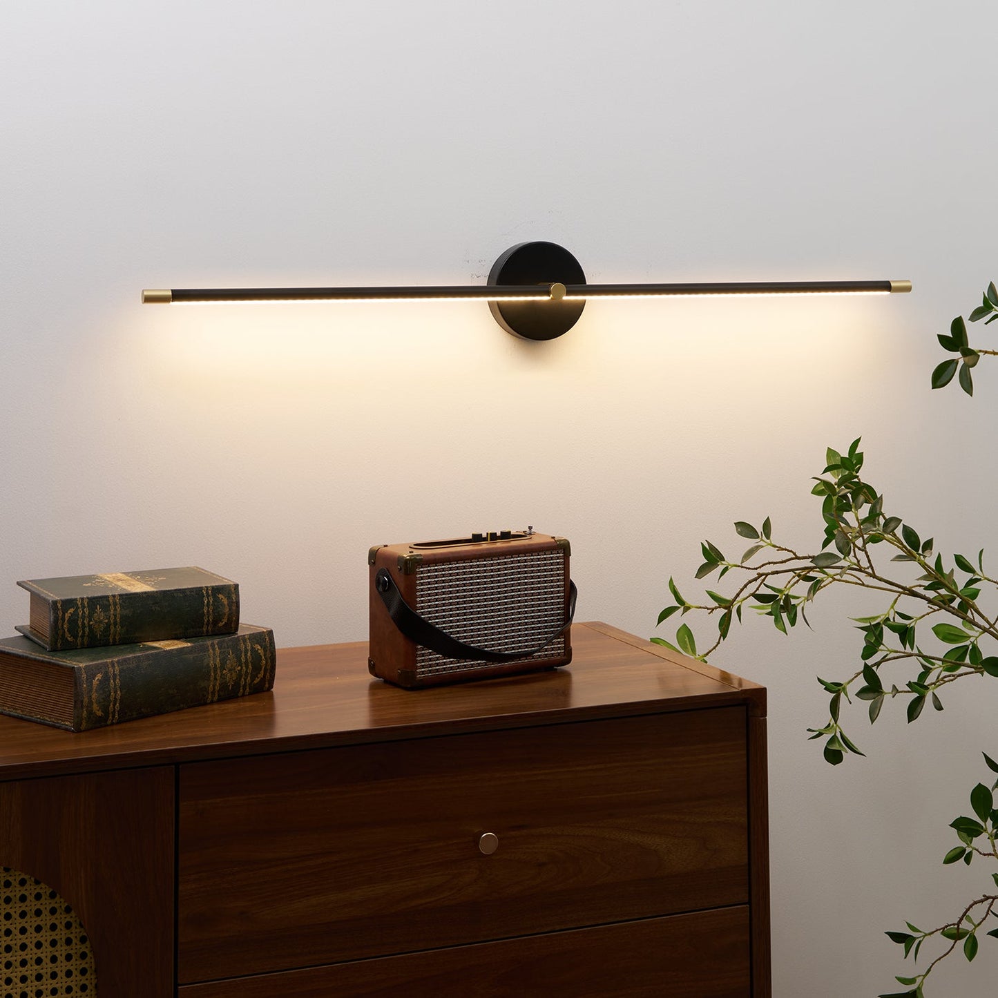 Minimalist Linear LED Plug-in Wall Lamp