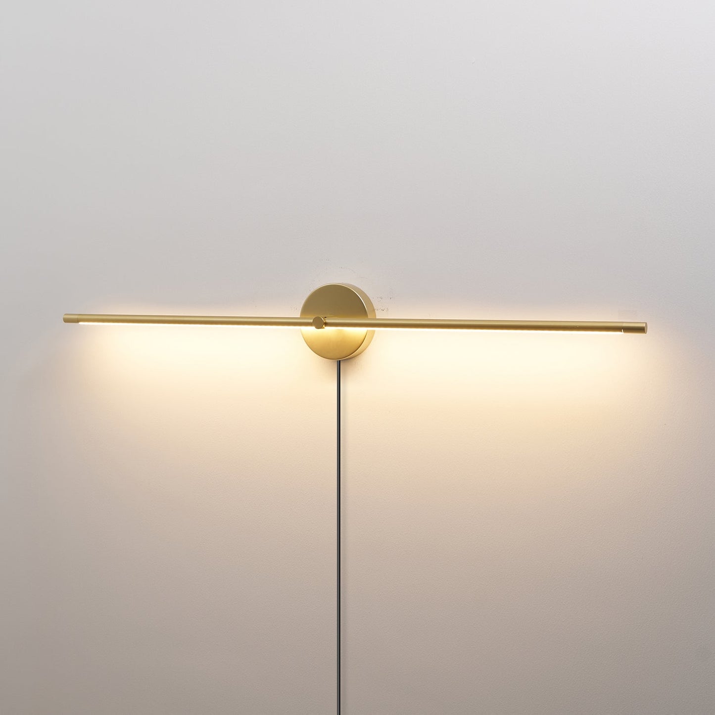 Minimalist Linear LED Plug-in Wall Lamp