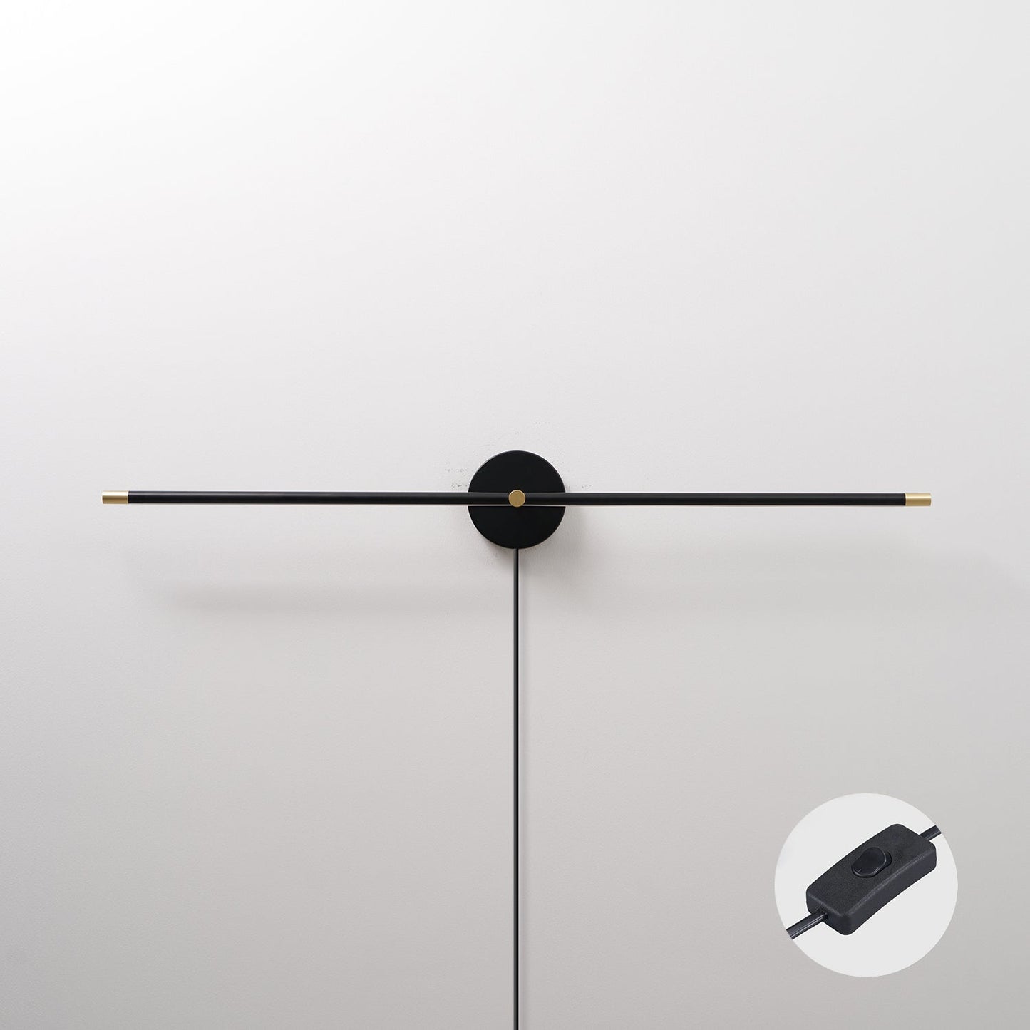 Minimalist Linear LED Plug-in Wall Lamp