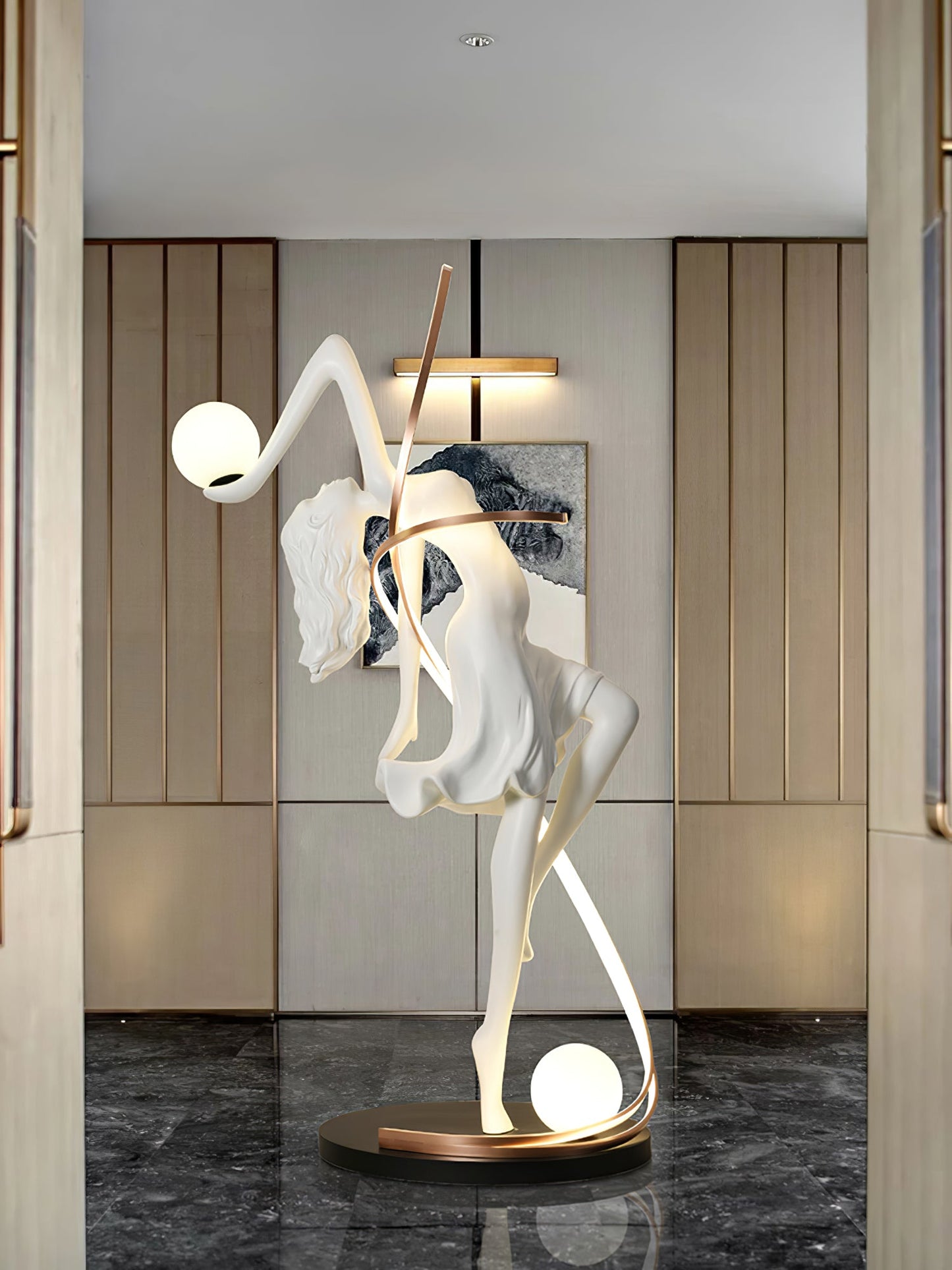 Misha Goddess Statue Floor Lamp