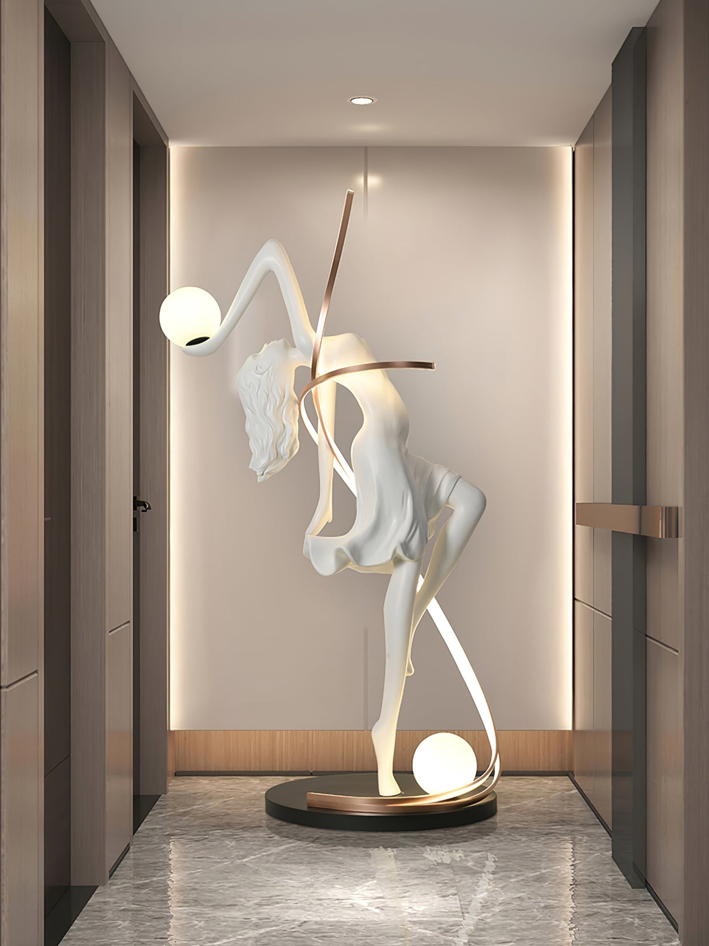 Misha Goddess Statue Floor Lamp