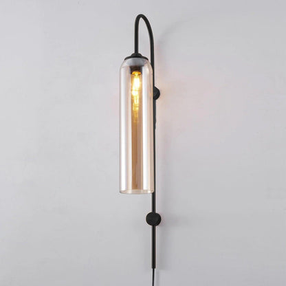 Modern Glass Plug-In Wall Lamp