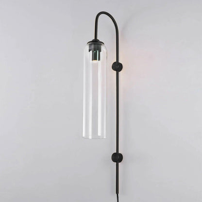 Moderne Plug-In-Wandlampe aus Glas