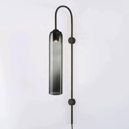 Moderne Plug-In-Wandlampe aus Glas