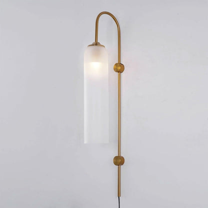 Moderne Plug-In-Wandlampe aus Glas