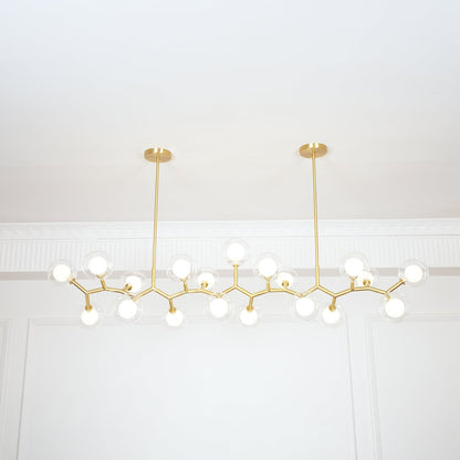 Molecular Glass Balls Chandelier