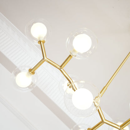 Molecular Glass Balls Chandelier