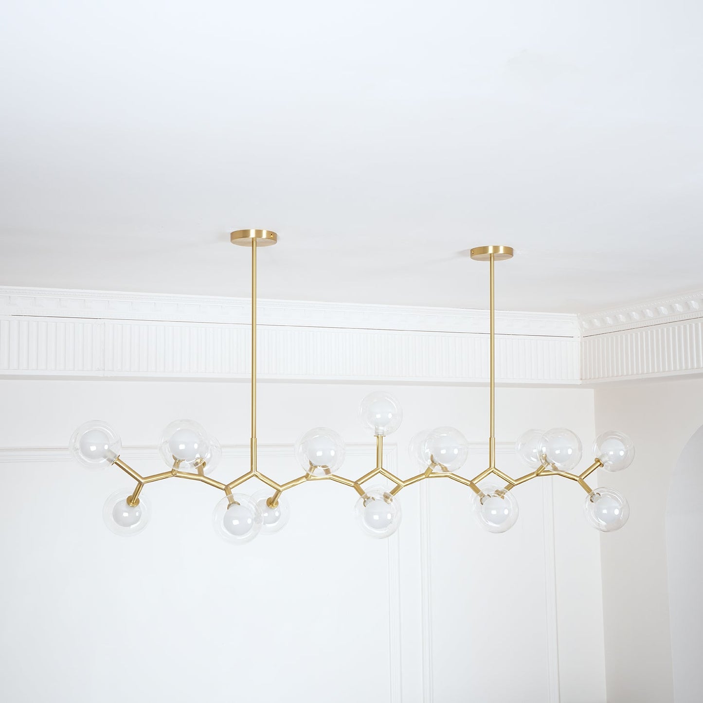 Molecular Glass Balls Chandelier