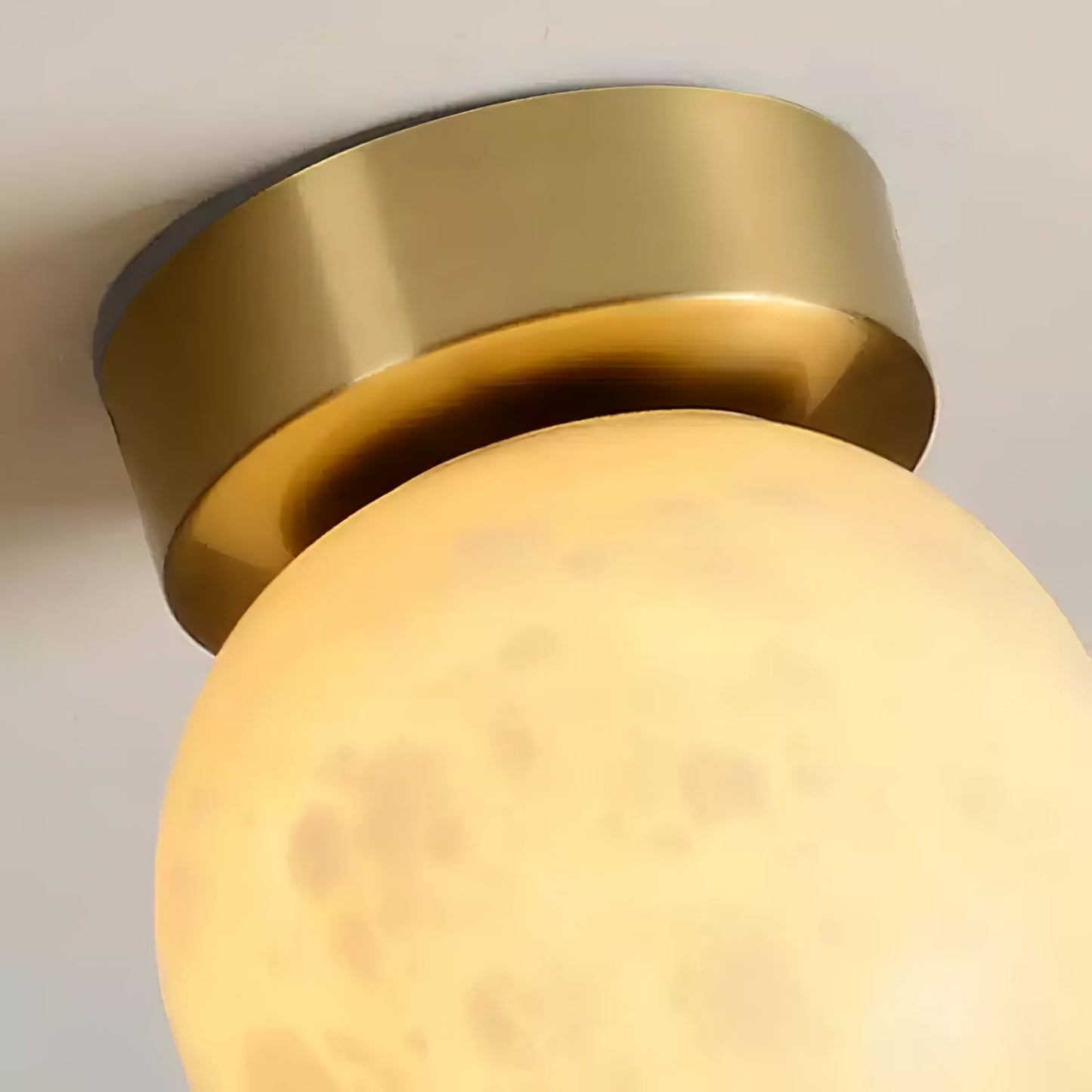 Moon Alabaster Ceiling Light