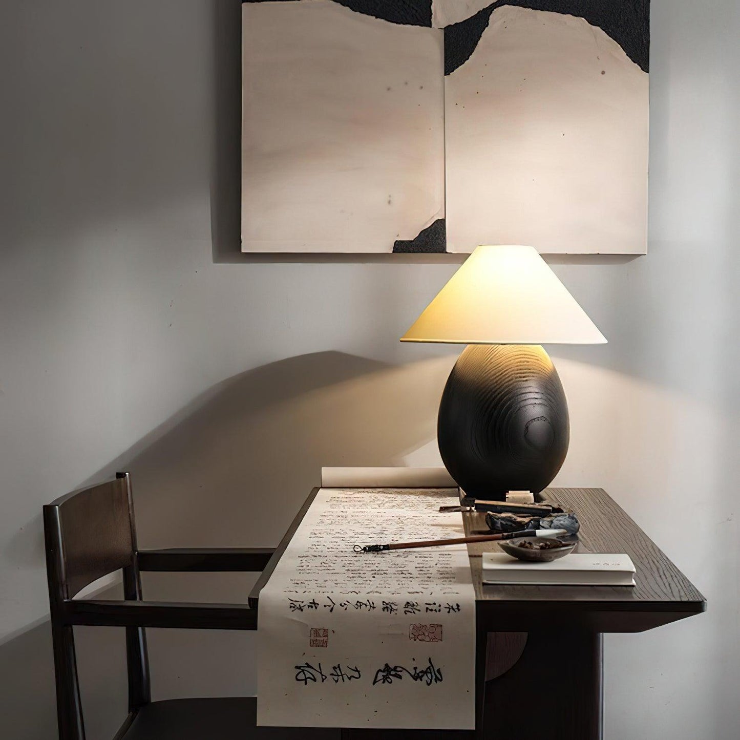 Mountain Wood Table Lamp