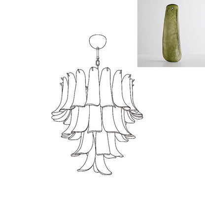 Murano Glass Petals Chandelier