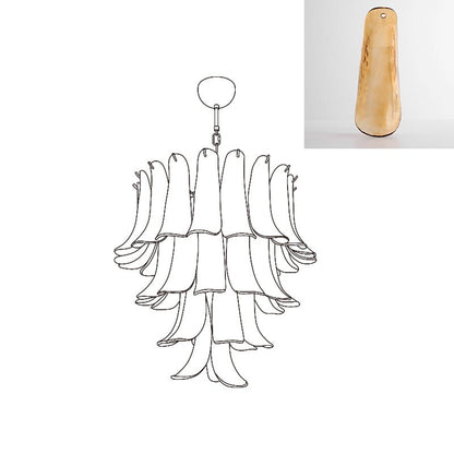 Murano Glass Petals Chandelier