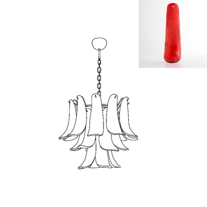 Murano Glass Petals Chandelier
